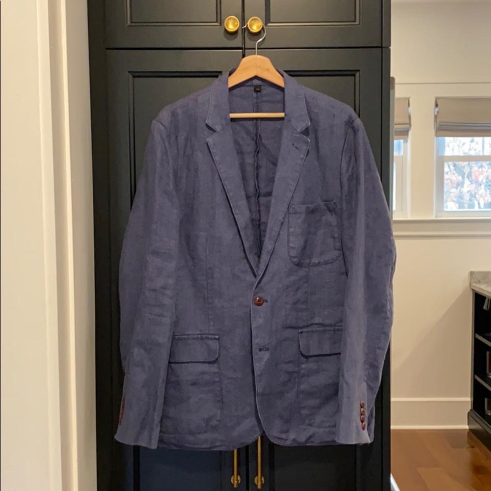 J Crew Baird McNutt Irish Linen Blazer